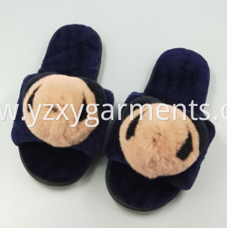 Cute panda pattern cotton slippers